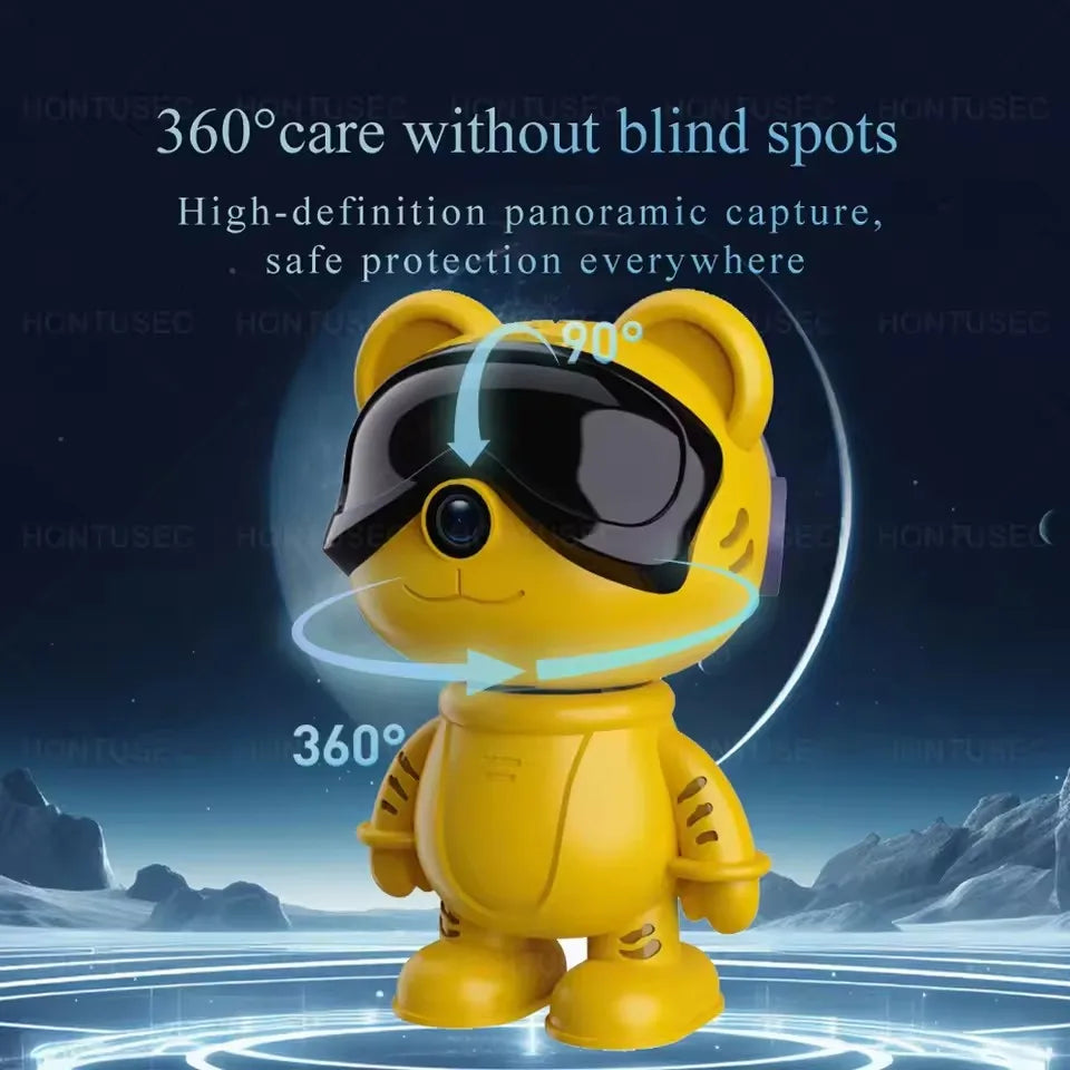 Caméra de surveillance intérieure sans fil 5MP WiFi Vision nocturne PTZ Son à deux voies Protection de sécurité HD Smart Home P6 Slite Robot Cam