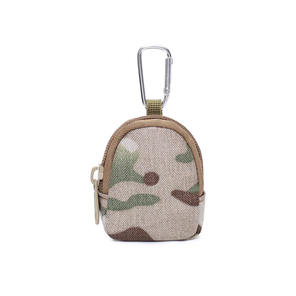 Compacte taille-tas voor sleutels en munten