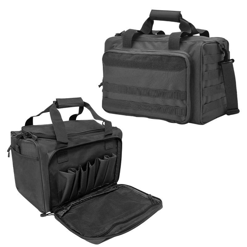 Tactical Gun Range Bag with Padded Compartments