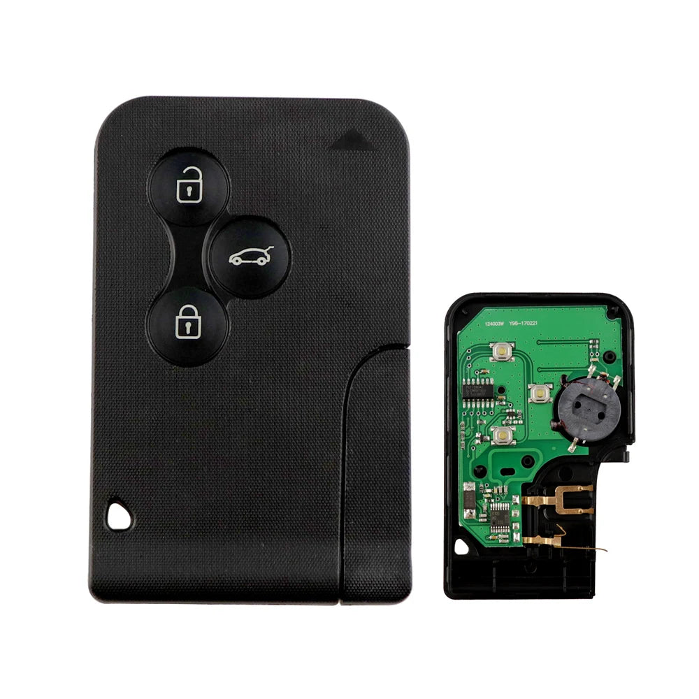 Remote Smart Card Car Key 433Mhz ID46 PCF7947 Chip For Renault Clio Logan Megane 2 3 Scenic 2003-2008 3 Buttons Shell Case Cover