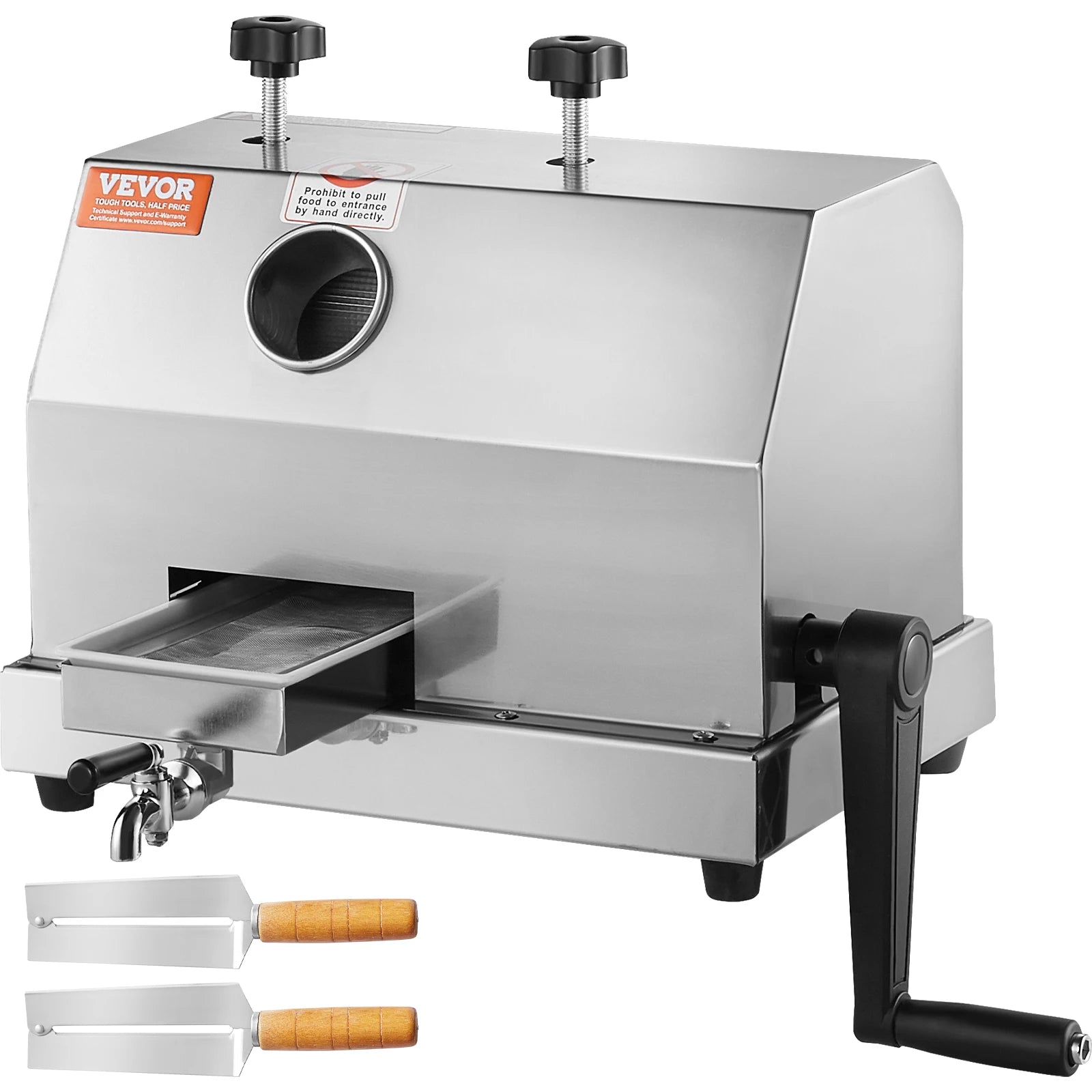 Manual Sugar Cane Juicer with 3 Stainless Steel Rollers