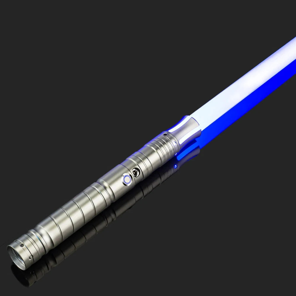 RGB Metal Lightsaber Dueling Smooth Swing Laser Sword Sabre De Luz 16 Color Changing 16 Sounds FOC Rave Flashing Toy