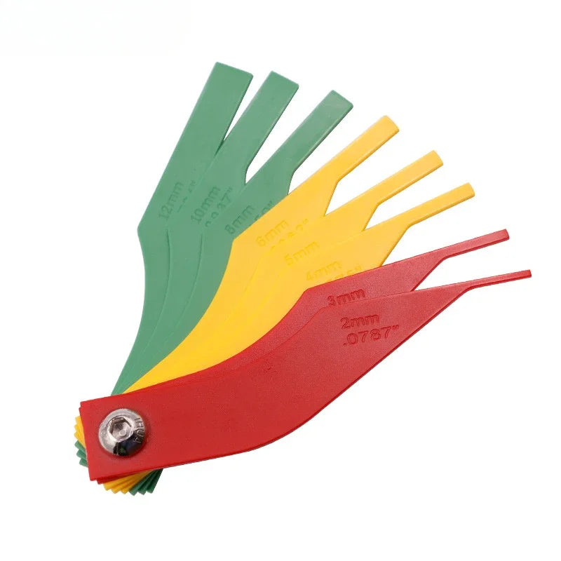Universal Automotive Brake Pad Thickness Gauge Measure Ruler Diagnostic Test Tool Car Accessories Automotive Repair Equipment