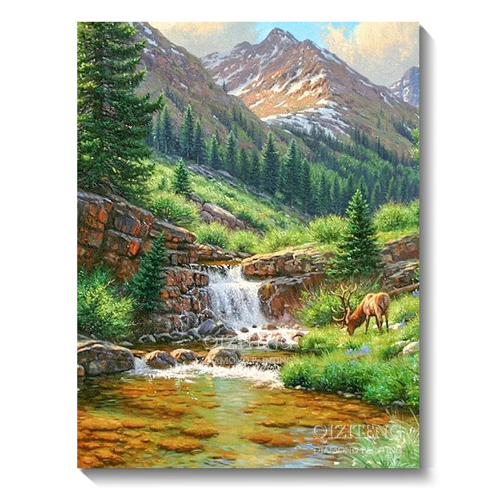 5D Forest Landscape Diamond Painting Kit