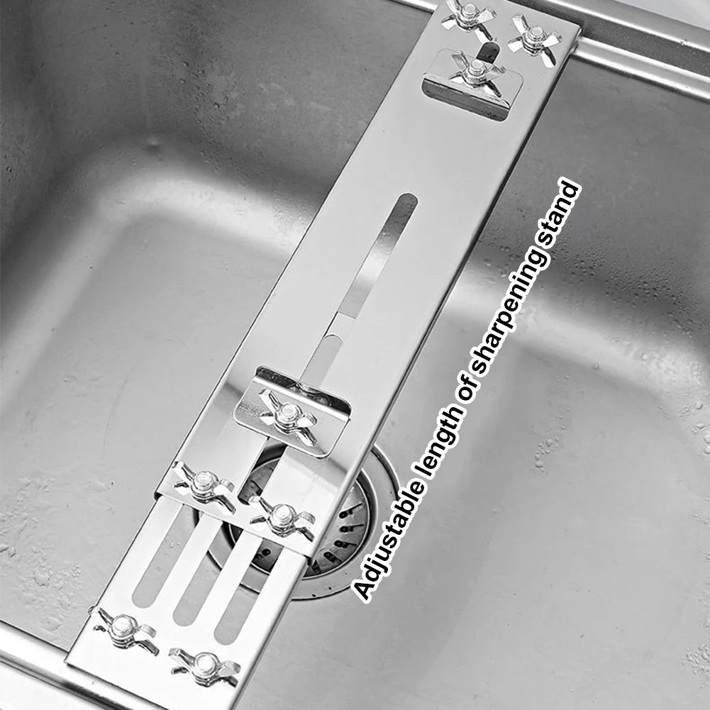 Adjustable Sink Bridge Sharpening-Stone Holder
