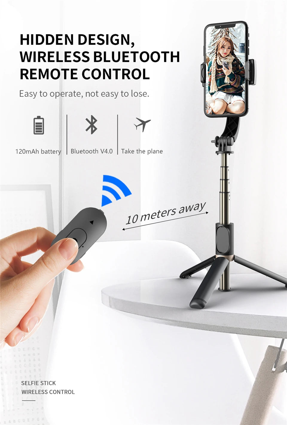 Q08 Smartphone Gimbal and Selfie Stand