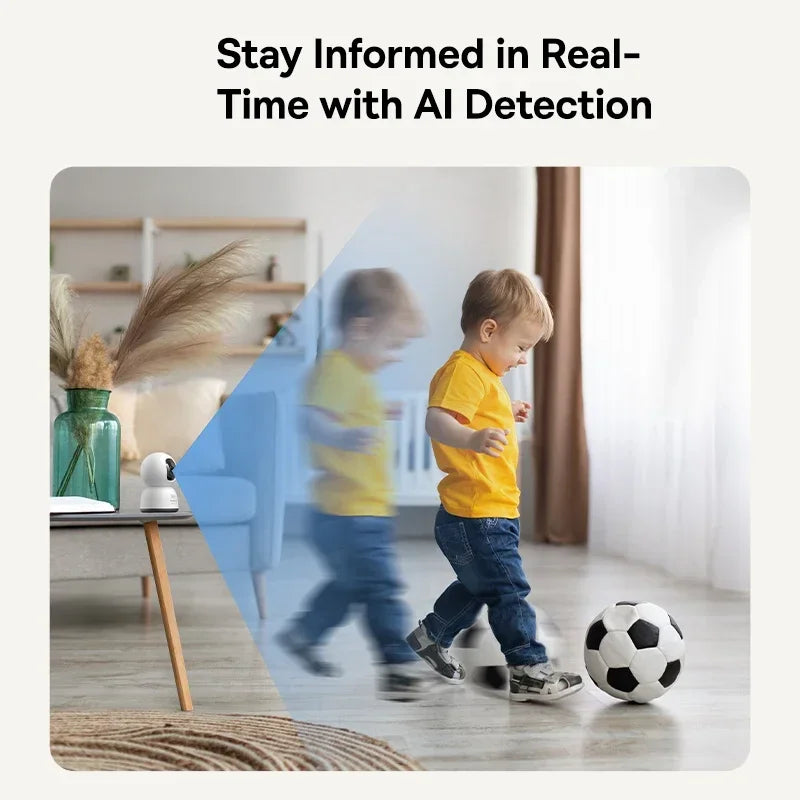 Baseus 3MP 2K Pan & Tilt Home Security Camera