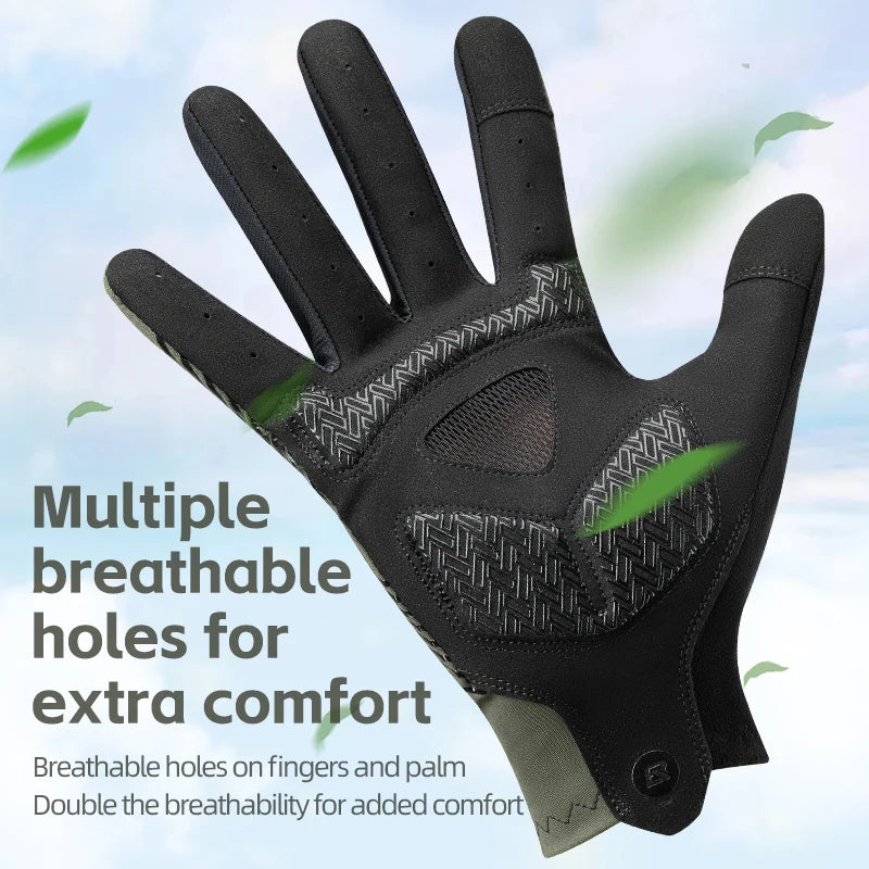Breathable Cycling Gloves with Touchscreen Grip for Road & MTB