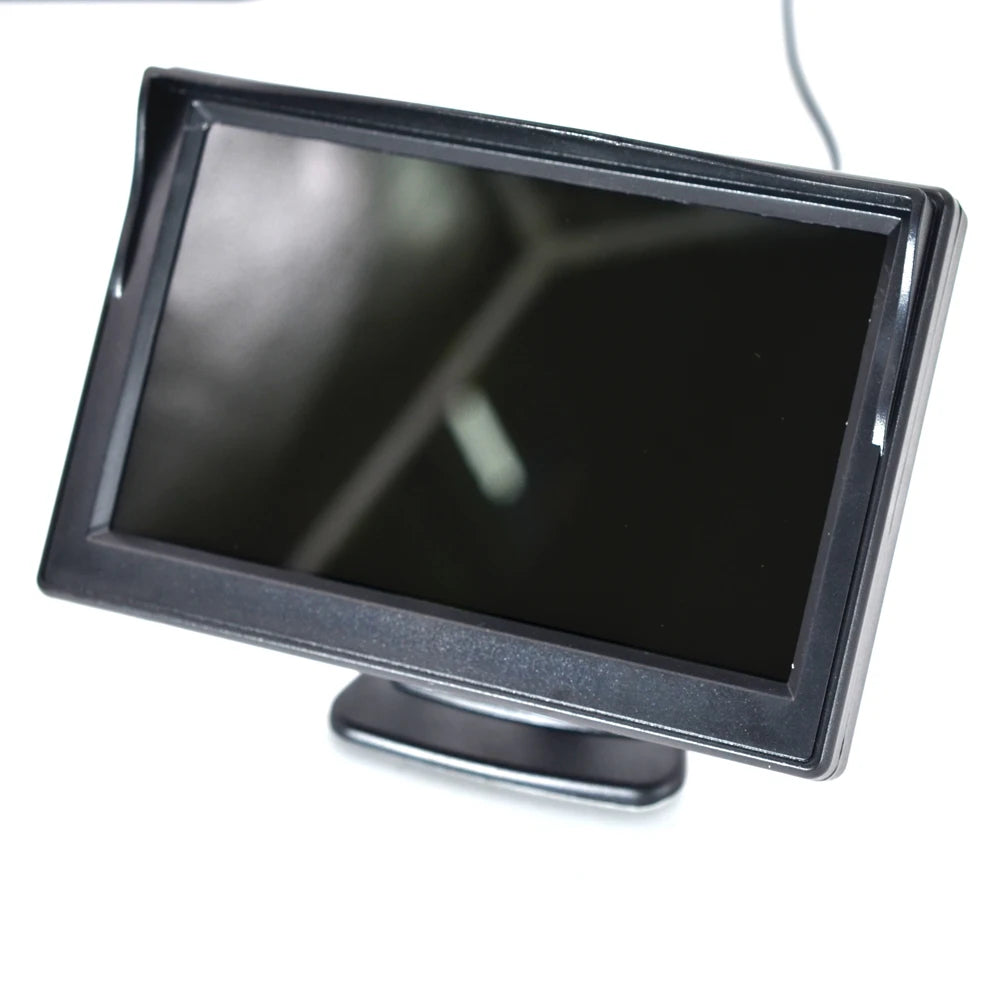 Câmara de Ré Universal com Monitor de 4,3, 5 ou 7 polegadas para Camioneta, Ecrã HD, LED, Visão Noturna, Impermeável para Estacionamento de Autocarros