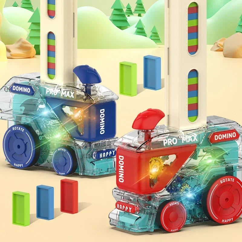 Automatický vláček na pokládání domino s 60 domino