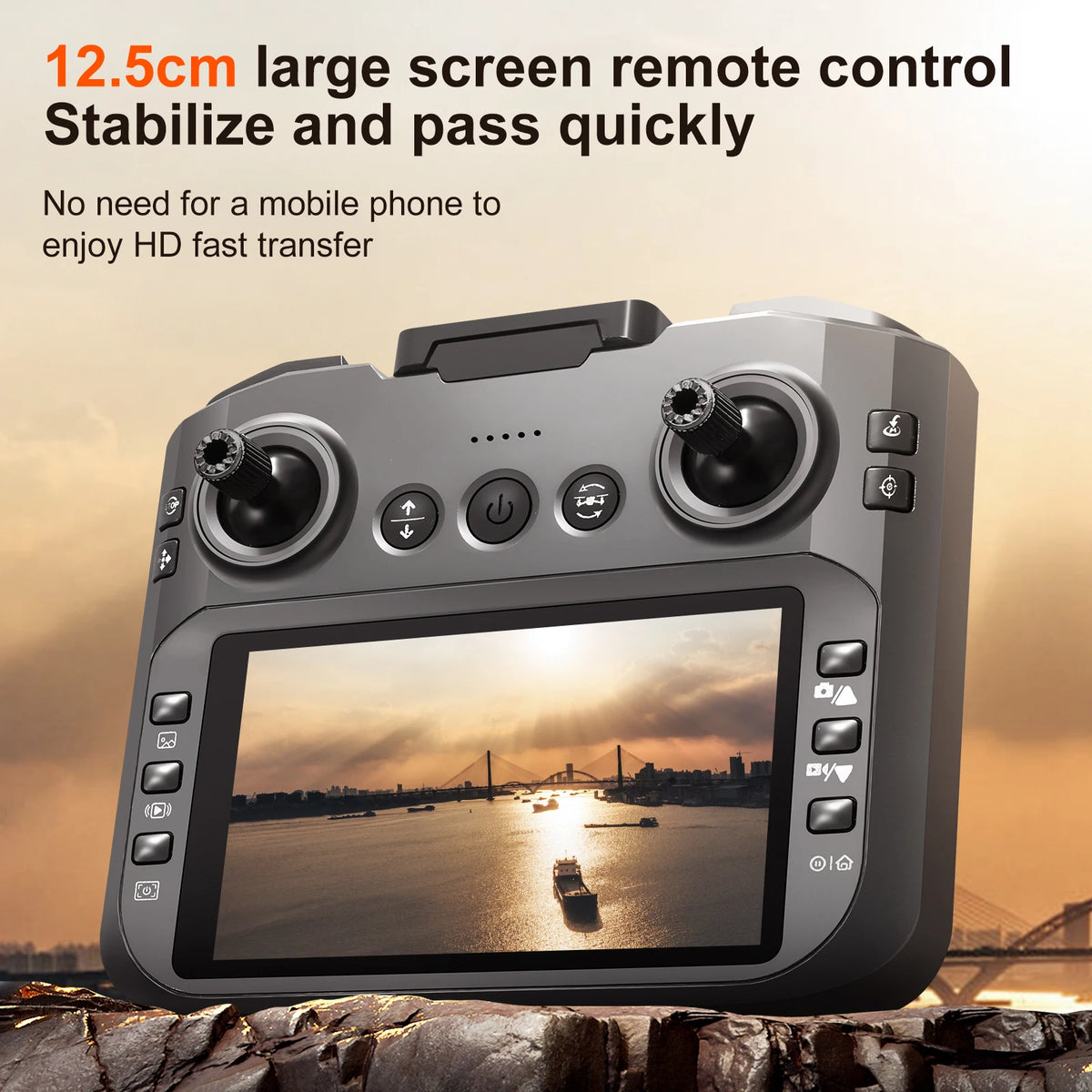 2026 New S156 Quadcopter Aircraft Drone 8K Professional Camera Drone 5G WIFI FPV 4.5 Inch Large Screen Remote Control RC Dron