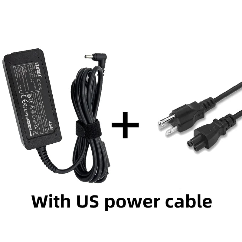 19V 2.37A Laptop Power Adapter, 3.0 x 1.1mm