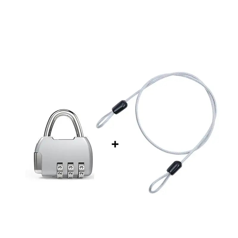Steel Security Cable with Combination Padlock