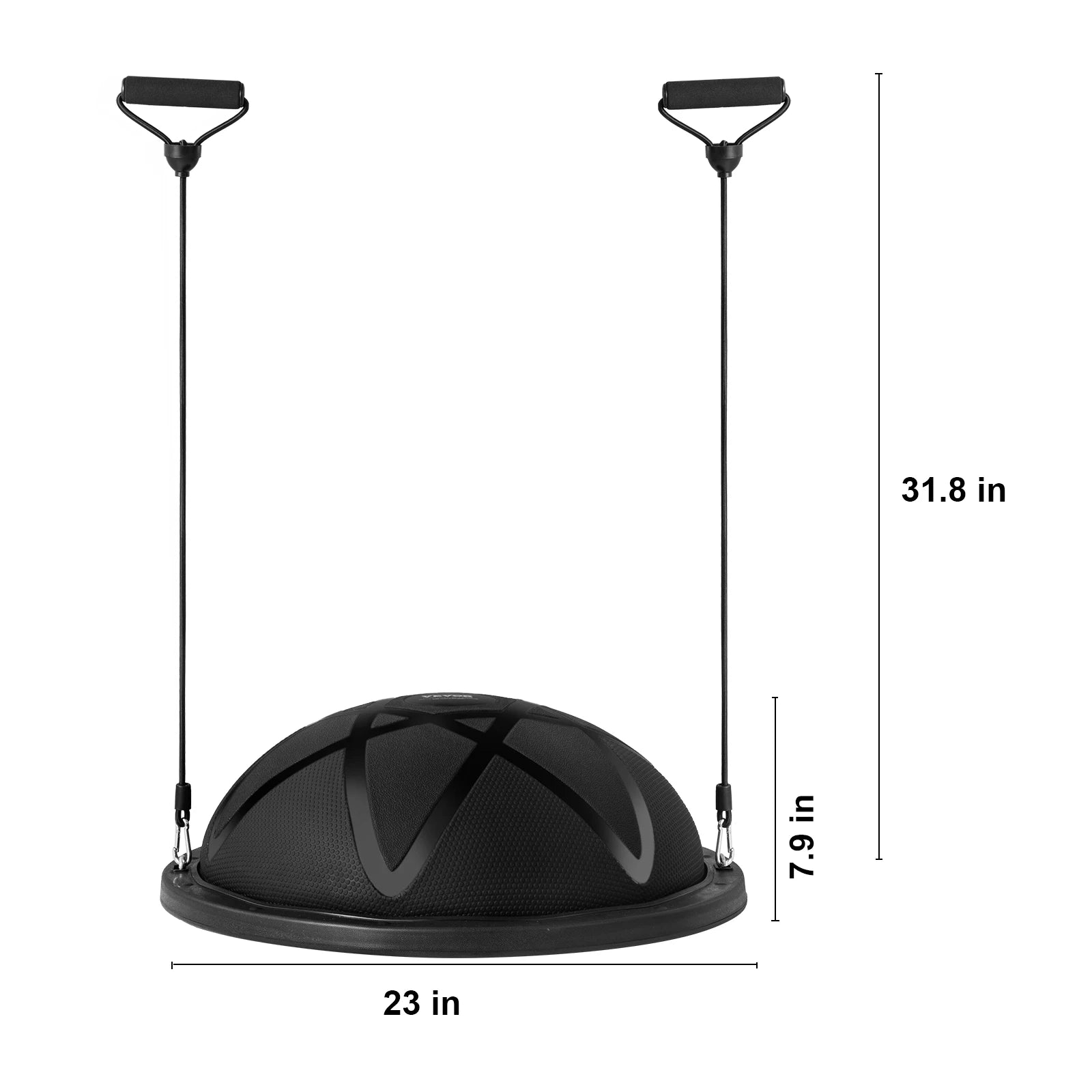 23" Polovičný balančný tréningový loptový tréner 660lb stabilitný tréner na cvičenie jadra