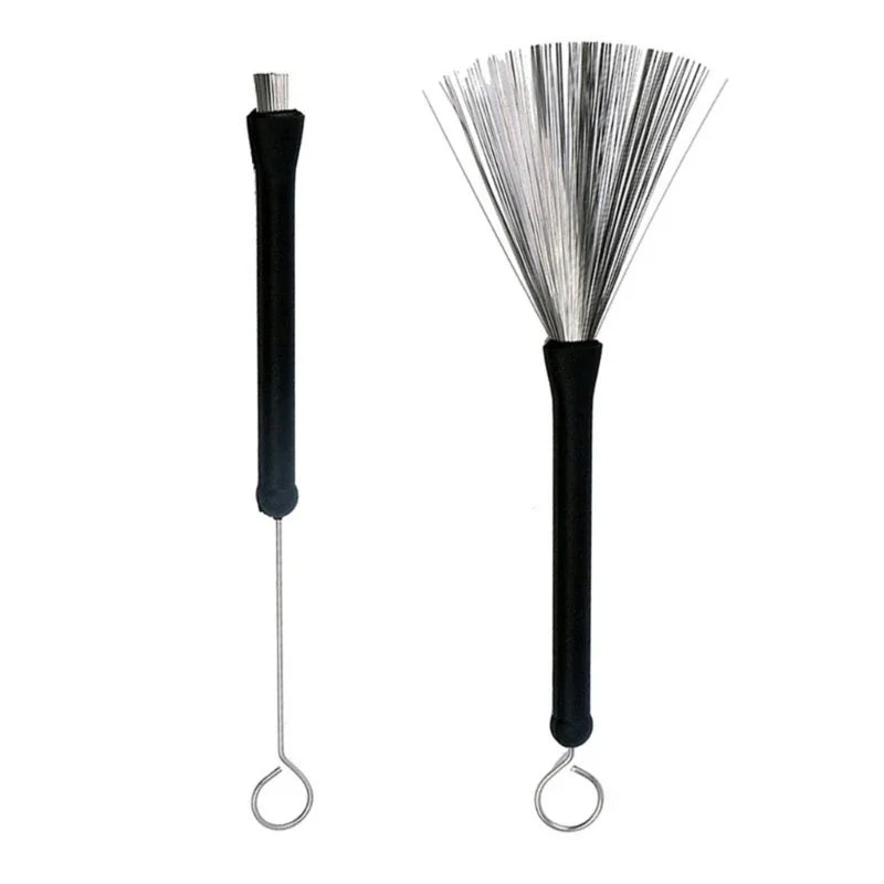 Retractable Steel-Wire Drum Brush, Single