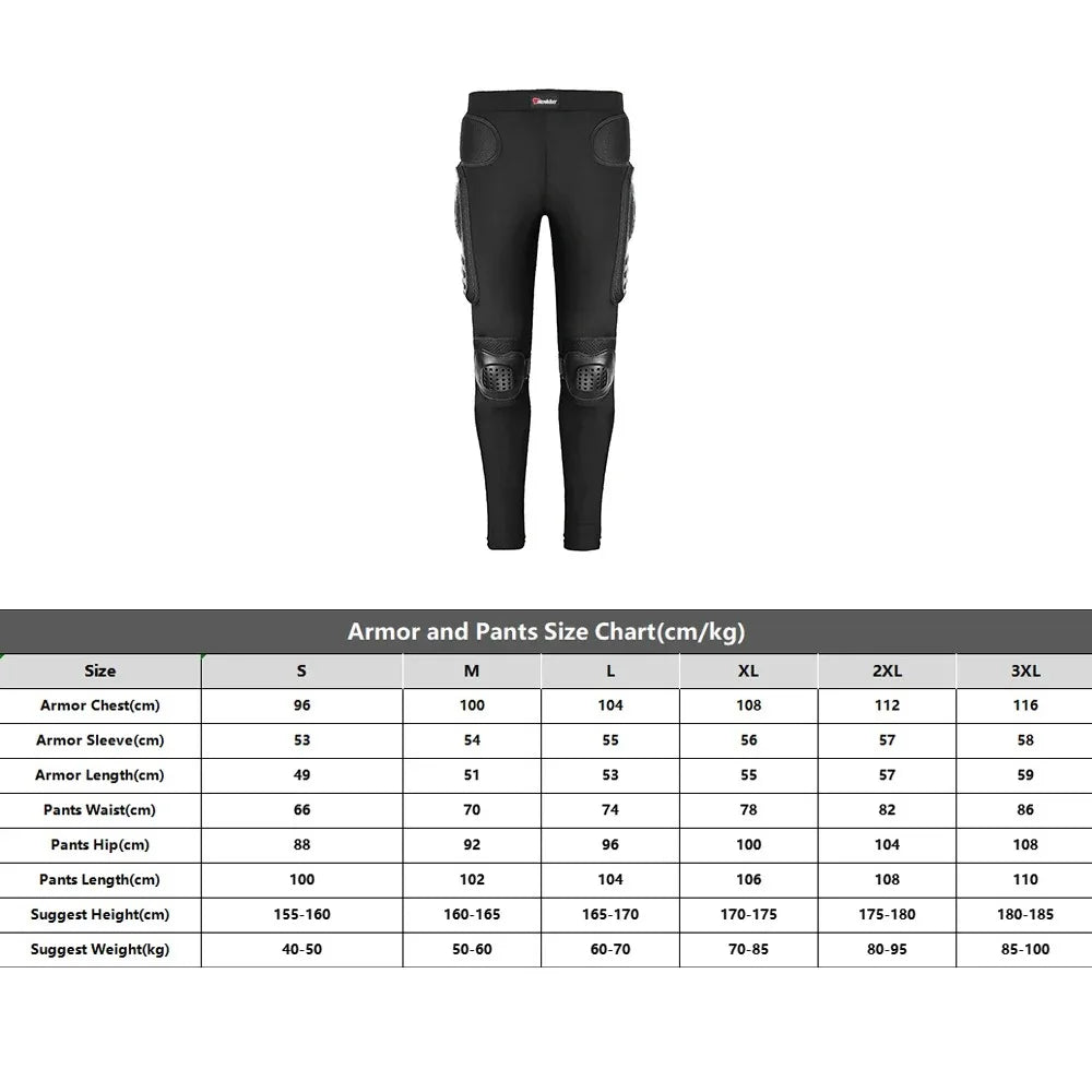 Motorcycle Full Body Armor Jacket with Spine Chest Protection