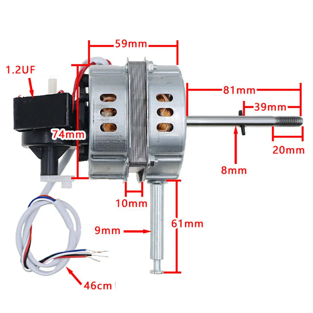 FT-30 csere motor kompatibilis, 12 hüvelykes ventilátorokhoz