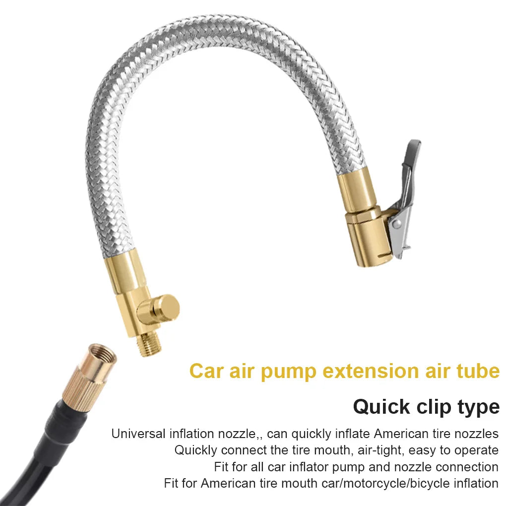 Tyre Valve Extension Hose with Locking Chuck
