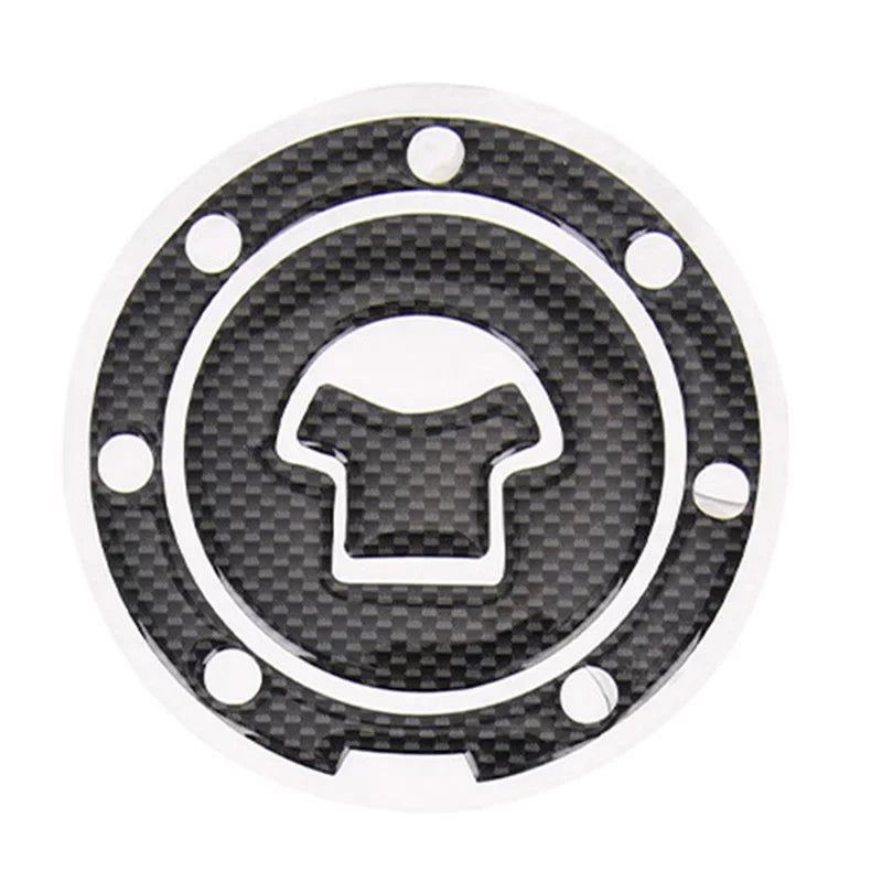 Gas Cap Cover Sticker and protector 3D Carbon Fiber Gel Gas Fuel Tank Pad Protector Sticker Motorcycle Universal