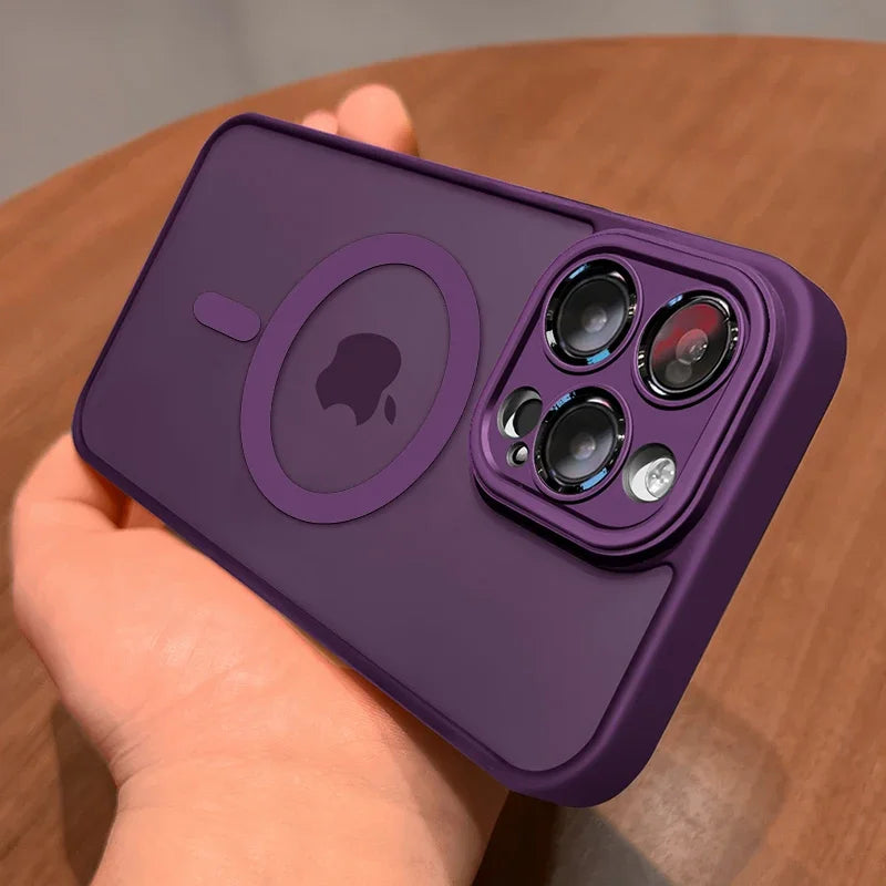 Magnetic Matte Phone Case for Selected iPhone Models