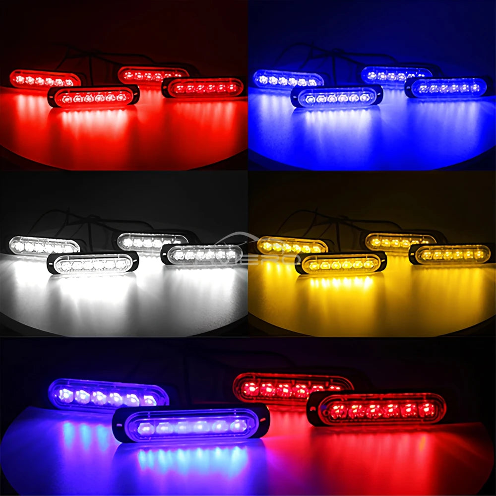 24LED Wireless Car Strobe Emergency Signal Flash Warn Light 12-24V Trailer Automatic Diode Truck Modification Accessories Modify
