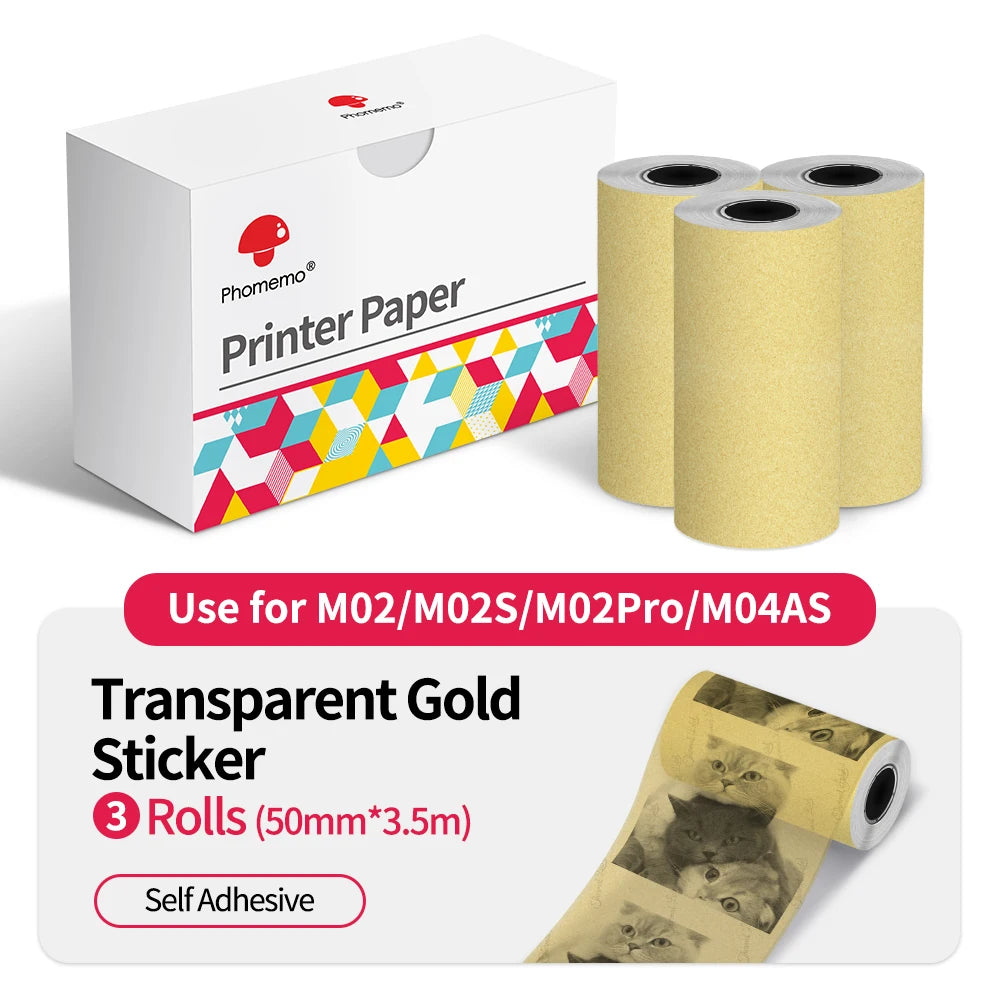 Thermal Printer Paper - Adhesive and Plain Options