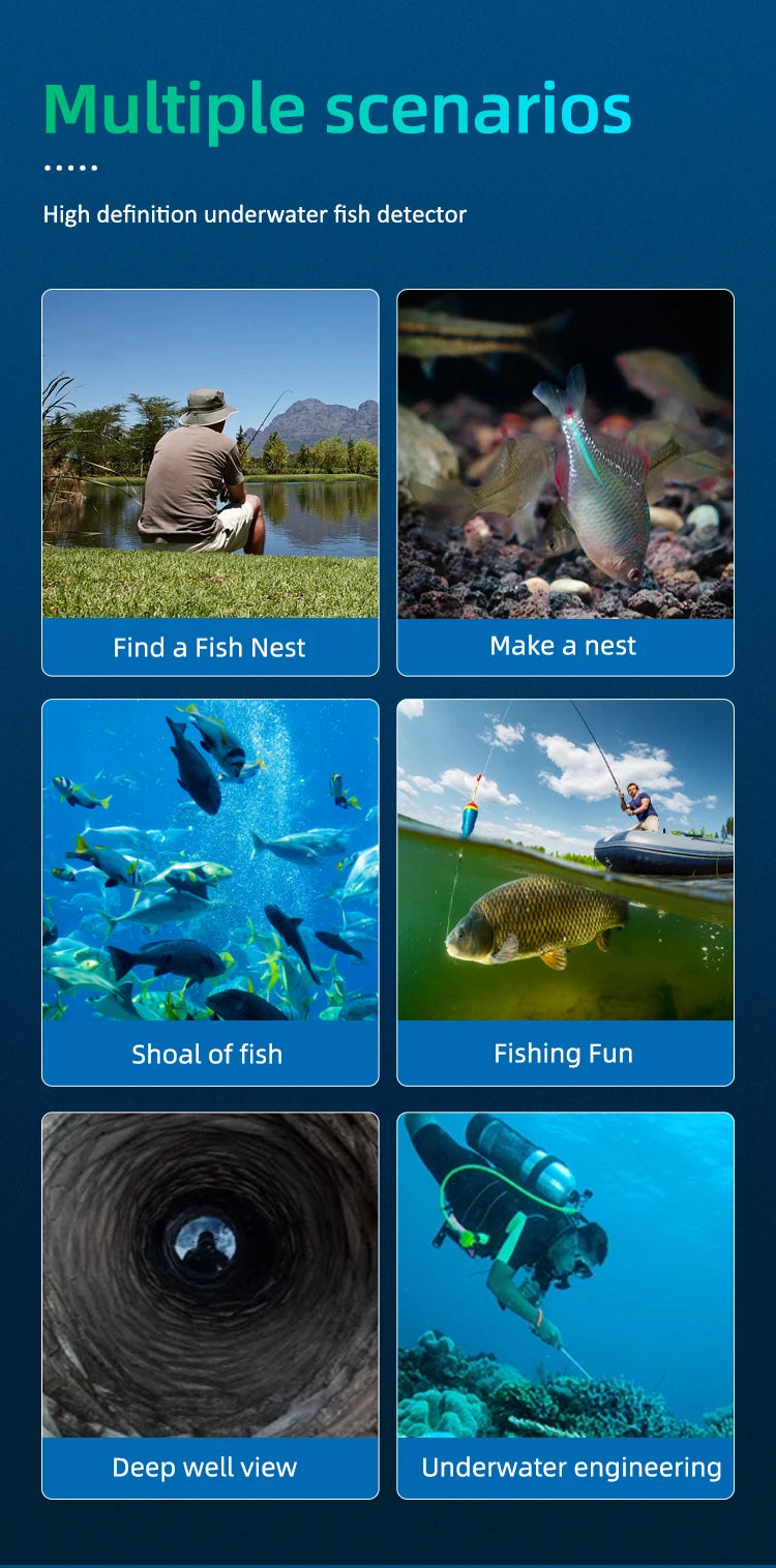 1080P Underwater Fishing Camera with 4.3-Inch LCD