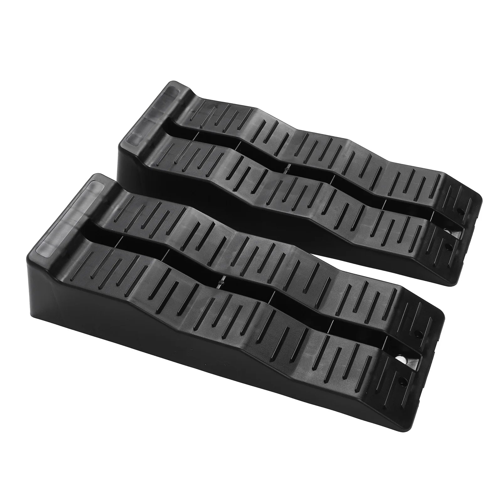 RV Leveling Ramps Blocks 3 Step 11000LBS Load Capacity RV Leveler Wheel Chock for Travel Trailer Campers Truck