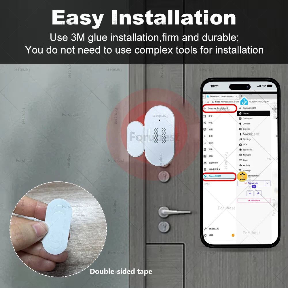 Zigbee2MQTT Contact Sensor with Extra Detection