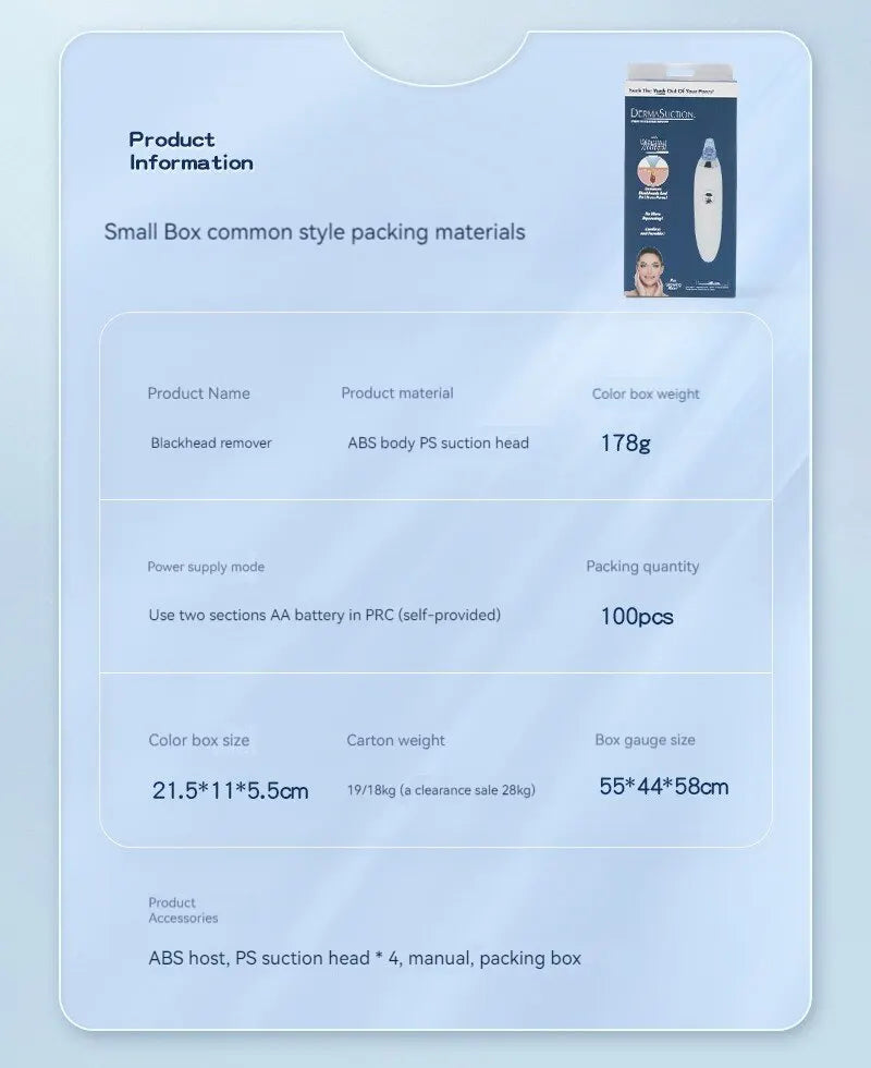 Elektrisk fjernelse af hudorme porerensningsværktøj