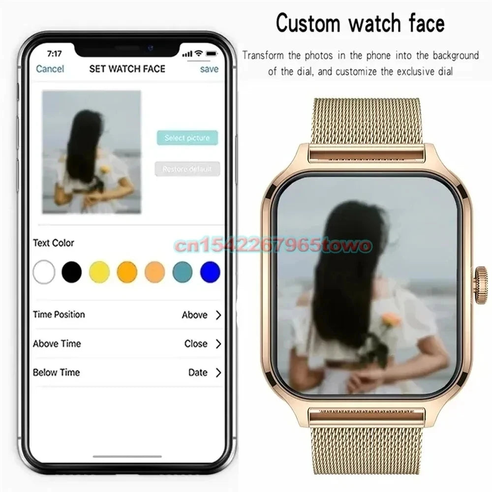 Smartwatch con display HD da 1.83 pollici, Android e iOS