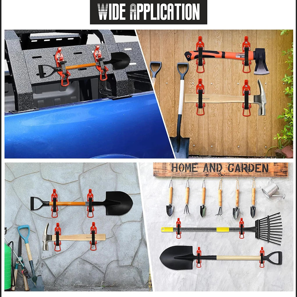 2STÜCK Shovel Halter Für Dachgepäckträger Halter Shovel Halter Halterung Wandmontage Strapazierfähig Orange