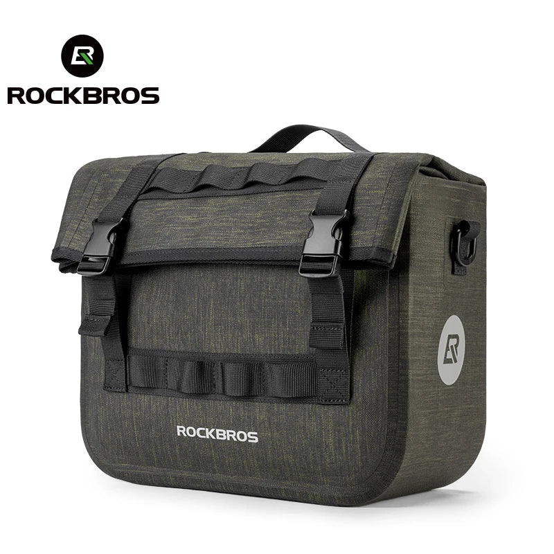 15L Bicycle Front & Fork Waterproof Bag Saddle Storage Pack