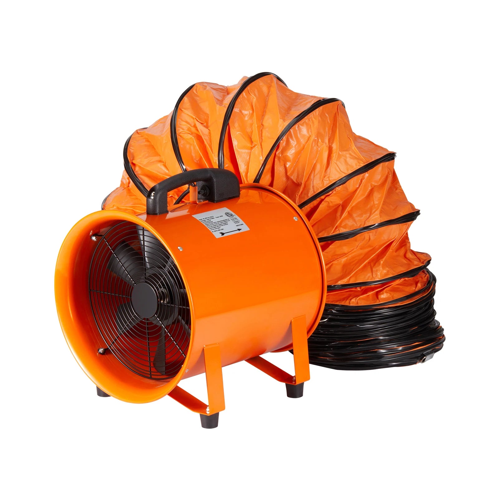 Industrijski ventilator za prozračivanje 16" s crijevom za zrak 33 ft i protokom zraka 5175 CFM