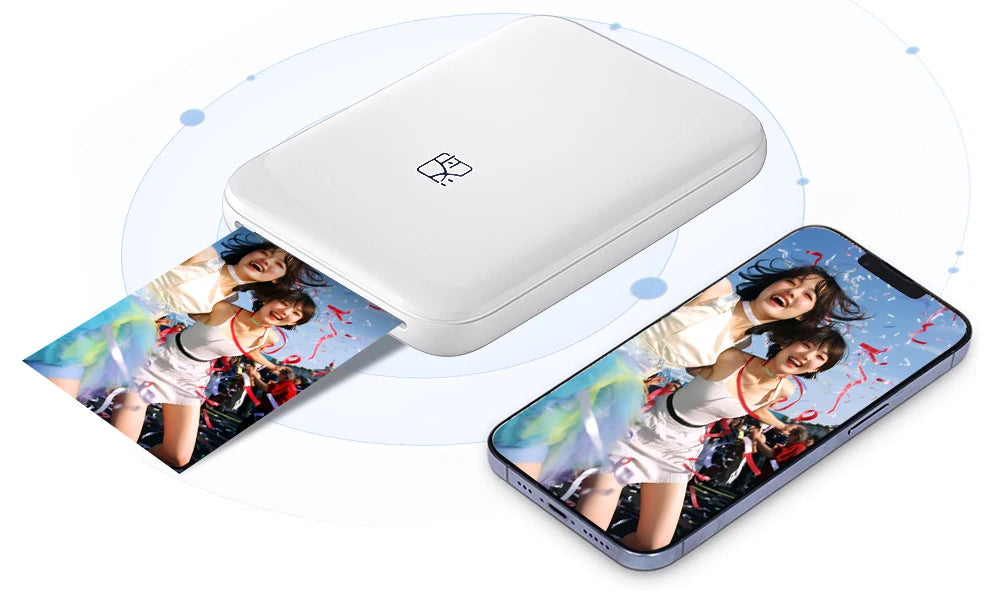 MT53 Color Photo Portable Printer Mobile Phone Mini Handheld Pocket Wifi Bluetooth Printing Machine 2x3 inch Sticky-Backed Paper