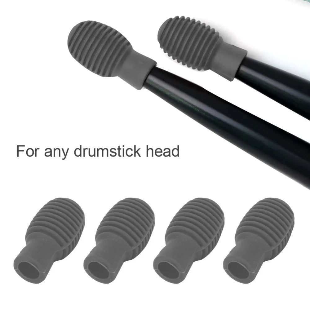 Silicone Drumstick Practice Tips, 4 Pieces