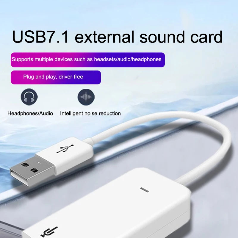 Zvočni adapter USB s priključki 3,5 mm