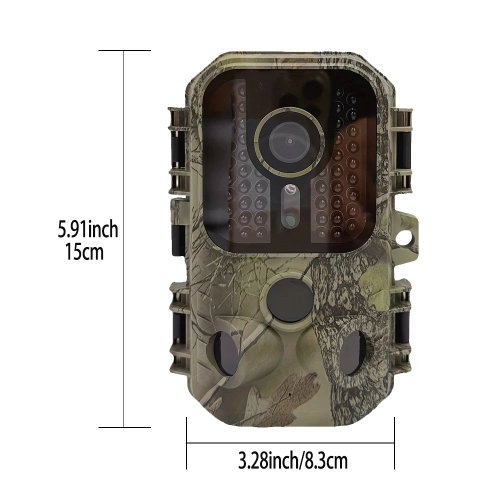 16MP 1080P Hunting Trail Camera with Motion-Activated Night Vision