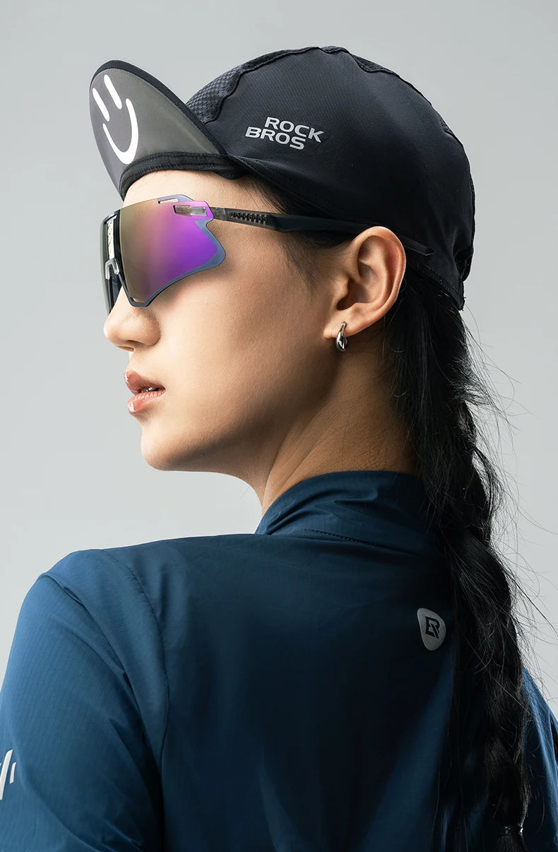 Photochromic Cycling Glasses with TR90 Frame