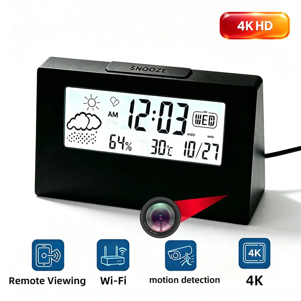 4K HD Mini WiFi időjárás- camera rögzítés, javított tisztaság, mozgásérzékelés, távoli megtekintés, Home HD 4K Mini Kamera