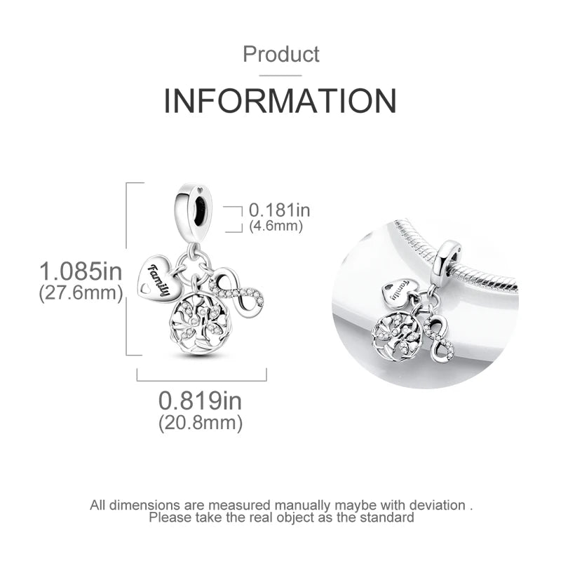 925 Silver Witch Charm Bead for Disney-Inspired Bracelets