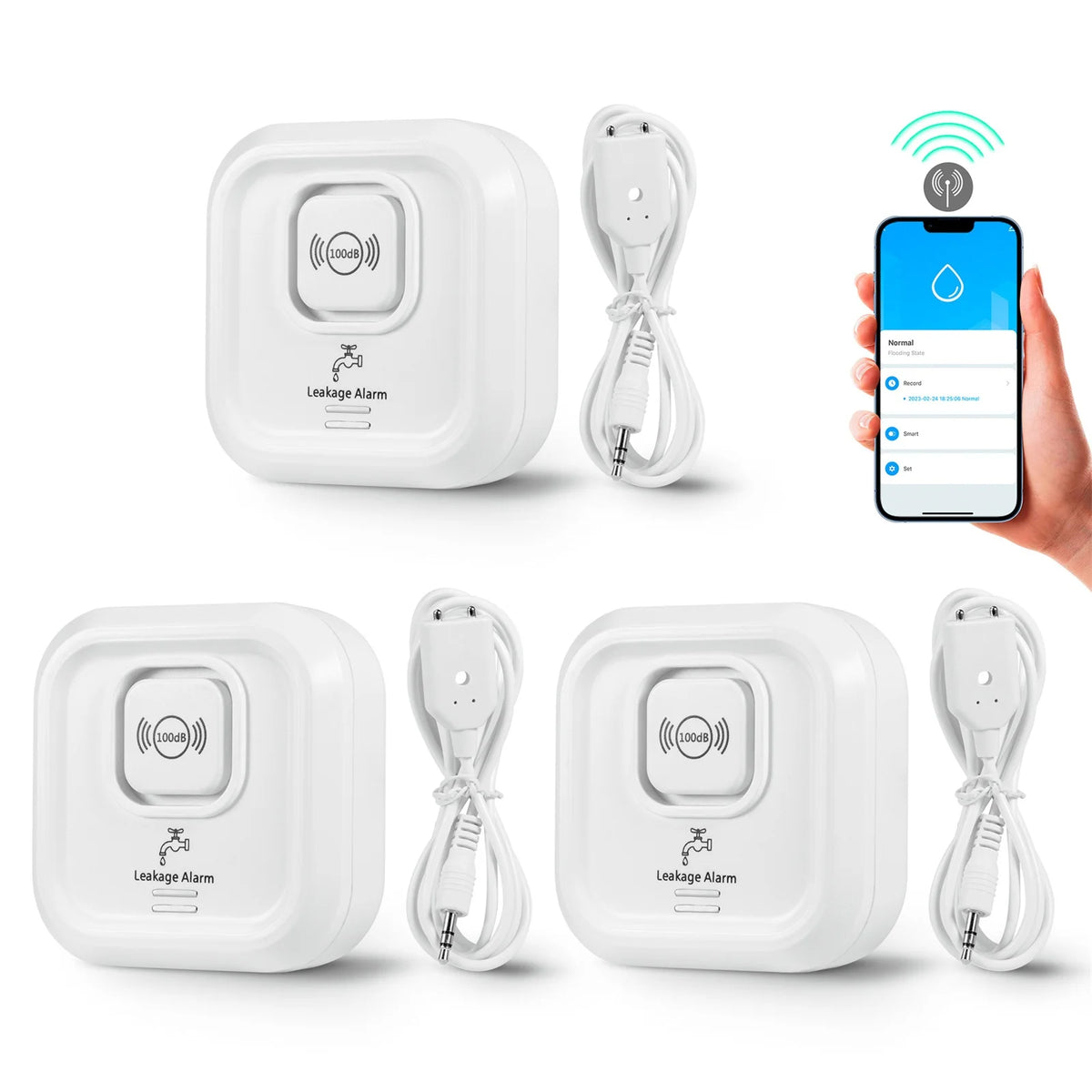 KERUI 100db Tuya Smart WIFI Water Leakage Alarm Detector Water Leak Sensor for Home Security Protection