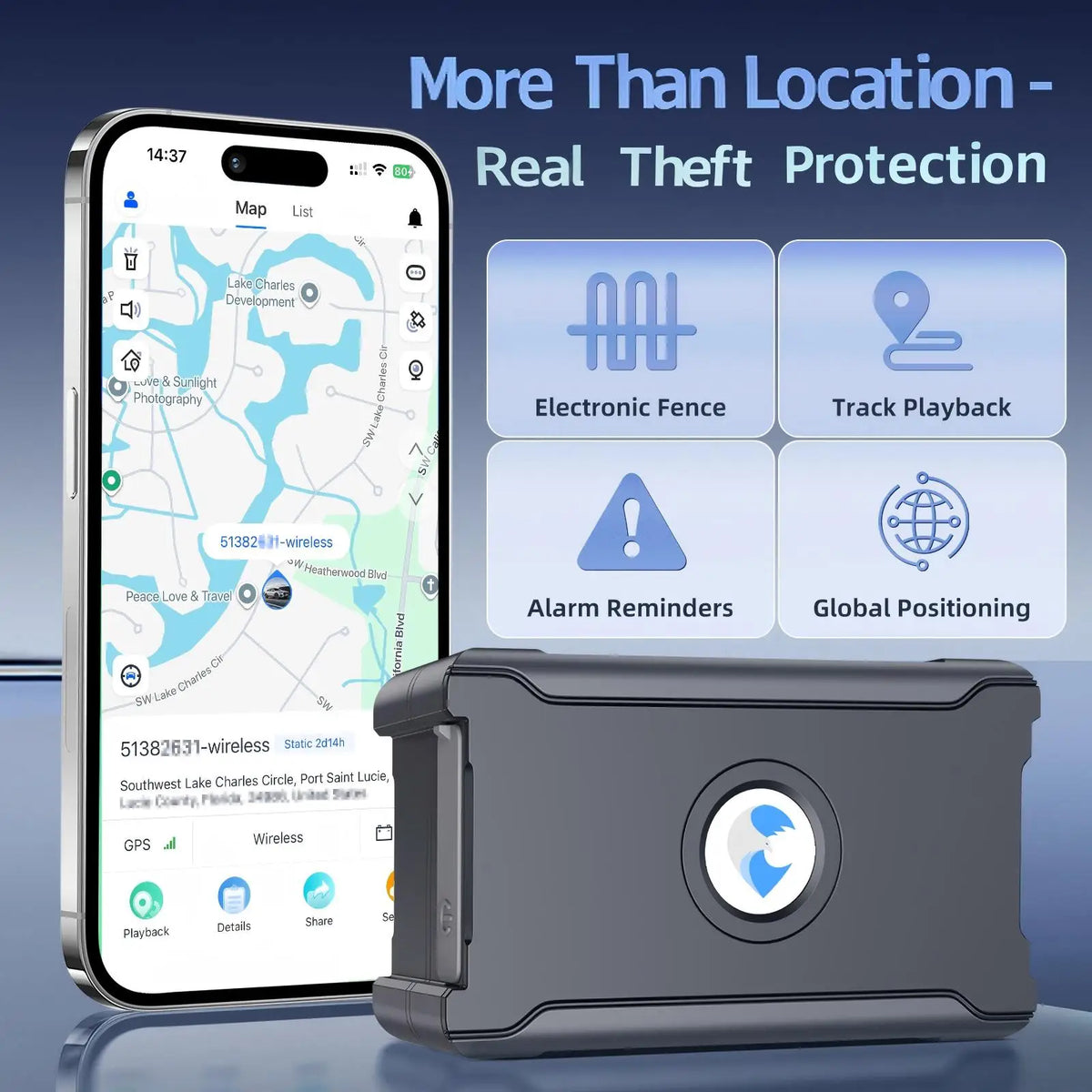Wireless GPS Tracker for Car with Real-Time Alerts