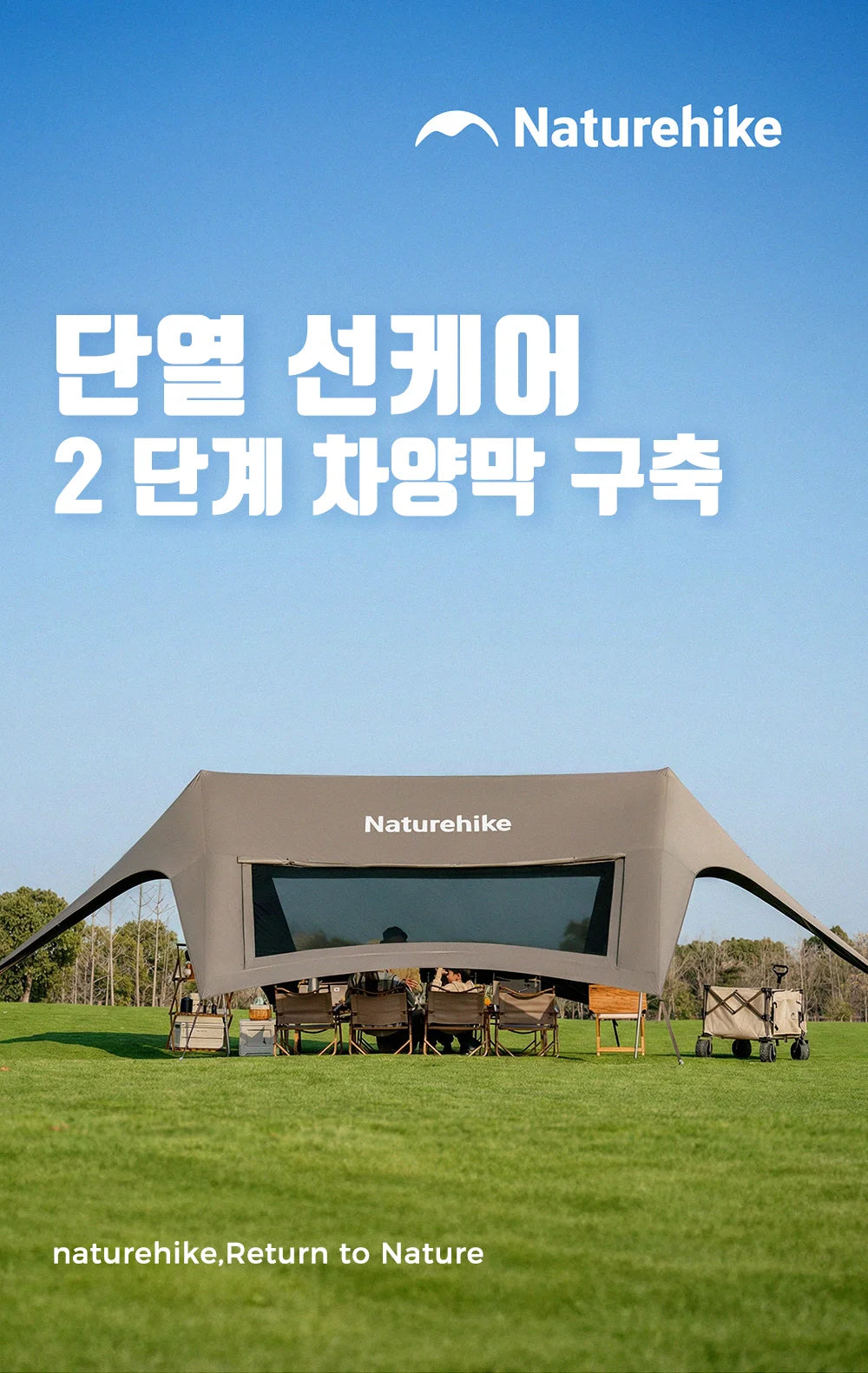 Large Camping Sun Shelter Awning 12–18 Person Waterproof Canopy