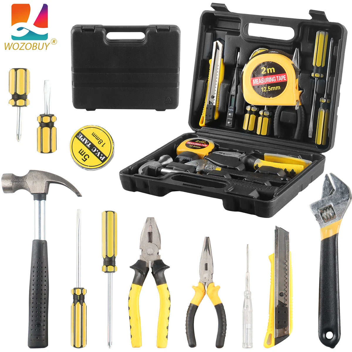 Household Hand Tool Kit with Case