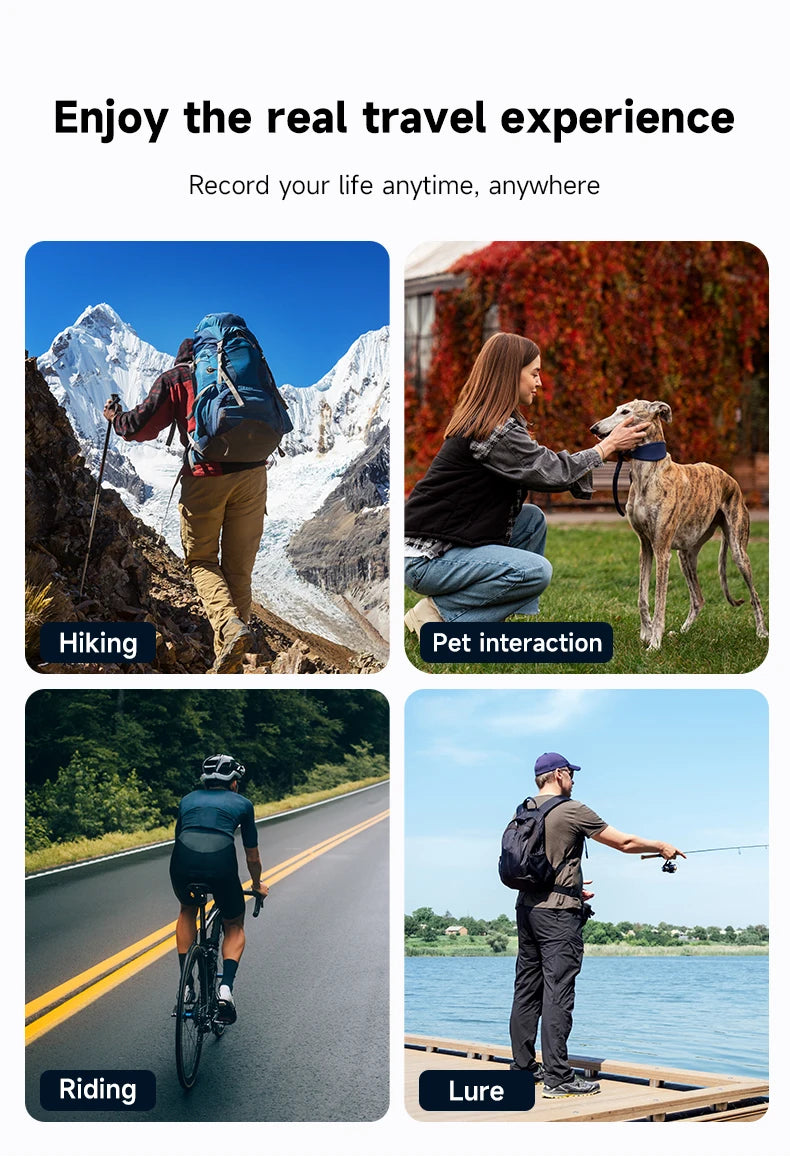 TELESIN Boyun Tutucu Göğüs Montajı Aksiyon Kameraları için