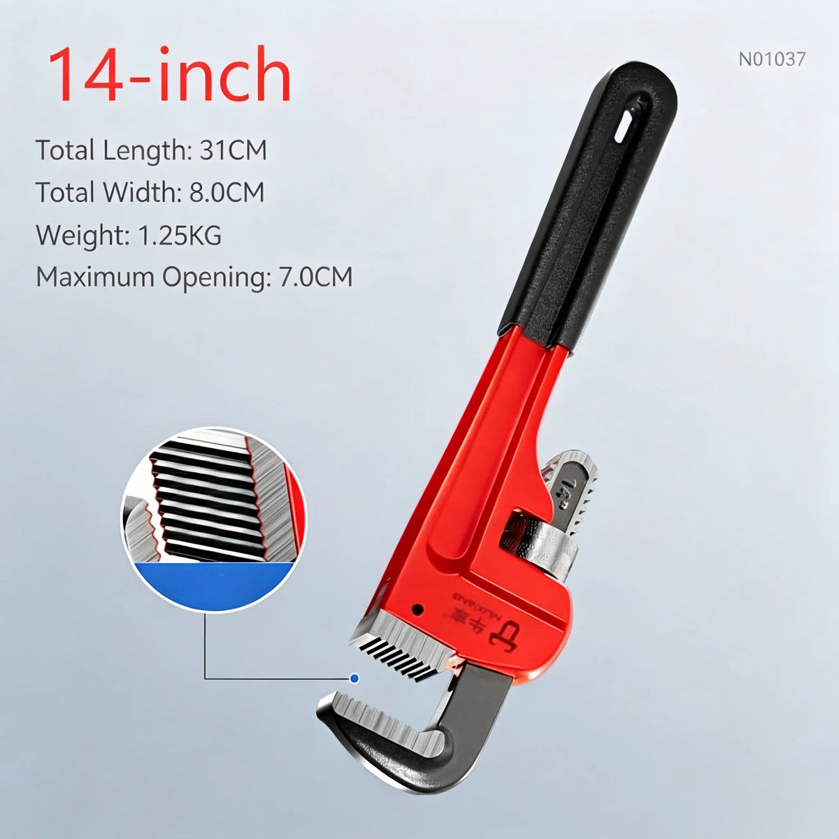 Carbon-Steel Adjustable Pipe Wrench