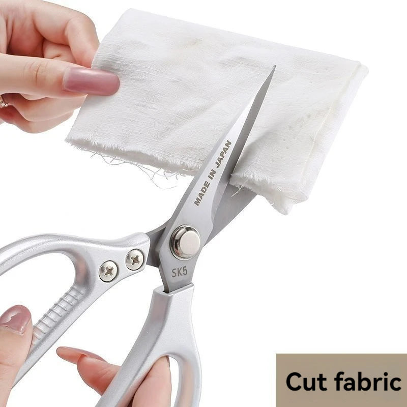 Professional 8.5-inch kitchen scissors with a variety of handle materials to choose from; multi-functional tool food scissors