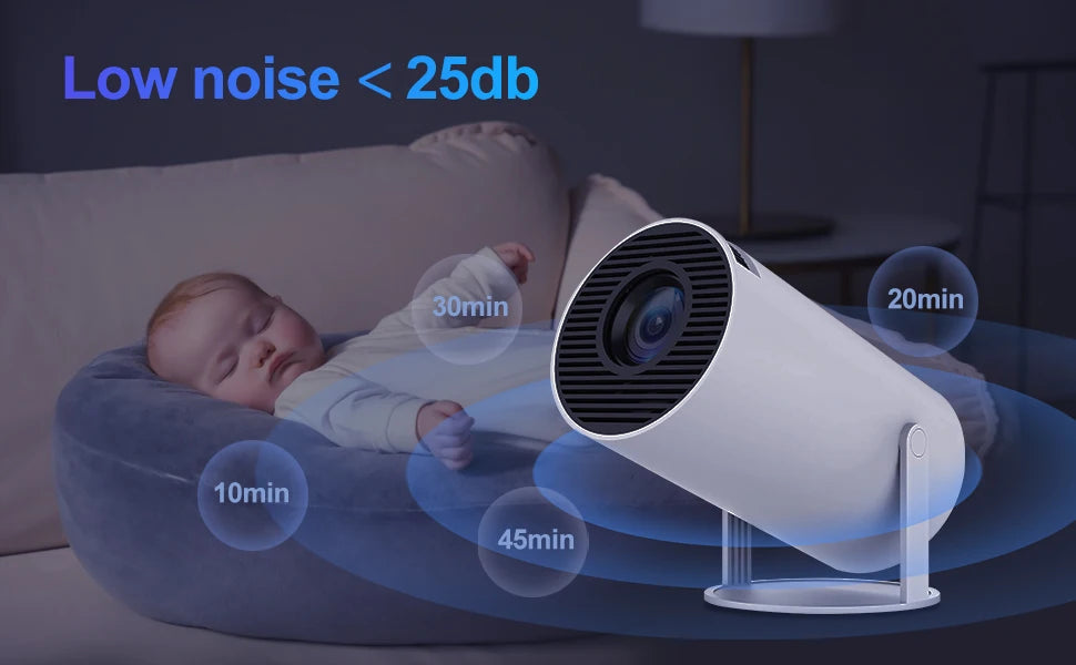 Vezeték nélküli 720P projektor képernyőtükrözéssel és dupla WiFi-vel