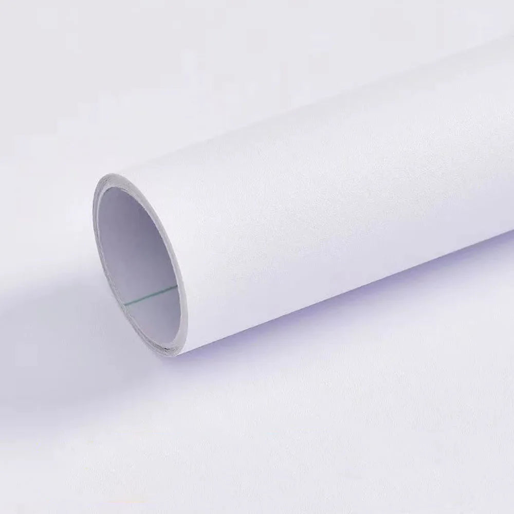 Thicken Pure Black Removable Waterproof Wallpaper Matte Contact Paper Wall Self Adhesive Countertop Cupboard Shelf PVC